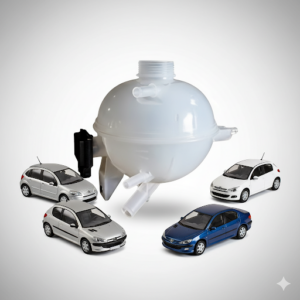 Reservatório do Radiador com Sensor - Florio/Autoluc - Citroën C3 e C4, Peugeot 206 e 307