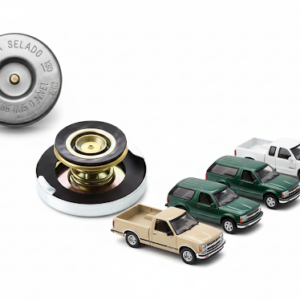 Título para o Site: Tampa de Radiador - Chevrolet S10 (95-12), Blazer (95-10), Silverado (97-01) - Ferro 15 Libras Selada Cod.