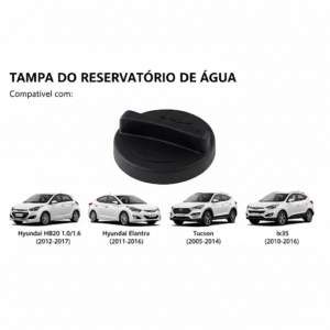 Tampa de Óleo - Hyundai HB20 1.0/1.6 (12-17), Elantra (11-16), Tucson (05-14), ix35 (10-16) - Tampa Preta Cod. 2651026600