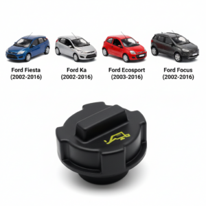 Tampa de Óleo - Ford Fiesta (02-16), Ka (02-16), Ecosport (03-16), Focus (02-10) - Motor Zetec Rocam - Tampa Preta Cod. YS4G6766AA