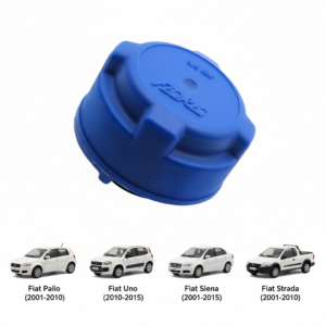 Tampa do Reservatório de Expansão 1.4 Bar Azul - Fiat Palio (2001-2010), Uno (2010-2015), Siena (2001-2010), Strada (2001-2010) - Com Válvula Cod. 46457390