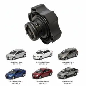 Tampa do Reservatório de Expansão 1.4 Bar Preta - Chevrolet Onix (2012-2017), Prisma (2013-2016), Spin (2012-2017), Cobalt (2011-2017), Cruze (2011-2017), S10 (2012-2017) Cod. 13502353