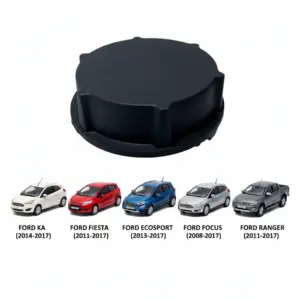 Tampa do Reservatório de Expansão 1.45 Bar Preta - Ford Fiesta (2011-2017), Ka (2014-2017), Ecosport (2013-2017), Focus (2008-2017), Ranger (2011-2017) Cod. 3M5H8100AD