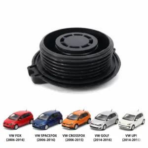 Tampa do Reservatório de Expansão 1.4 Bar Preta - VW Fox (2006-2016), SpaceFox (2006-2016), CrossFox (2006-2015), Golf (2014-2016), UP (2014-2016) - Com Ar Cod. 3C0121321