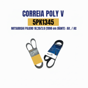 CORREIA POLY V MITSUBISHI 5PK1345 (Pajero 1.8/2.0/3.0 1998 em diante)