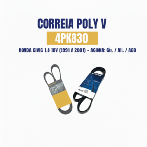 CORREIA POLY V HONDA 4PK830 (Civic 1.6 16v 1991 a 2001 - Gir./ACD)