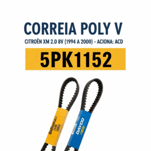 CORREIA POLY V CITROEN 5PK1152 (XM 2.0 8v 1994 a 2000 - ACD)