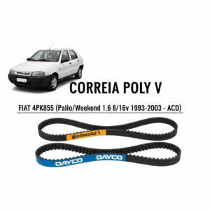 CORREIA POLY V FIAT 4PK855 (Palio/Weekend 1.6 8/16v 1993-2003 - ACD)