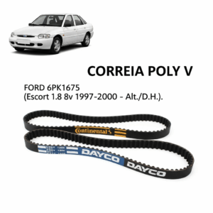 CORREIA POLY V FORD 6PK1675 (Escort 1,8 8v 1997-2000 - Alt./D.H.)
