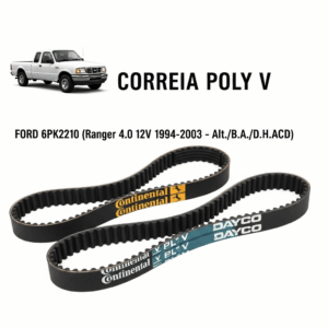 CORREIA POLY V FORD 6PK2210 (Ranger 4.0 12v 1994-2003 - Alt./B.A./D.H./ACD)