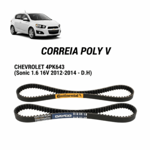 CORREIA POLY V CHEVROLET 4PK643 (Sonic 1.6 16v 2012-2014 - D.H)