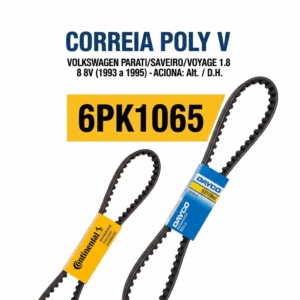 CORREIA POLY V Volkswagen 6PK1065 (Parati/Saveiro/Voyage 1.8 8v 1993-1995 - Alt./D.H)